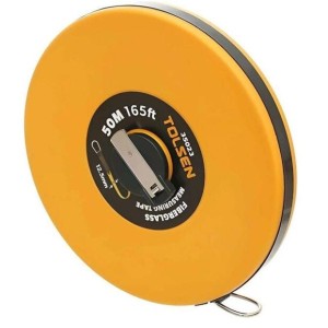 東森牌 - TOLSEN 玻璃纖維捲尺（公制和英制）#35023 /50米 (香港行貨)