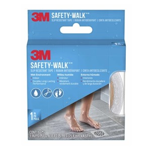3M™ Safety-Walk™ 浴缸安全防滑貼 (透明 1吋 x 15呎) 220C-R1 浴室適用 1" x 5 碼 浴室防滑貼
