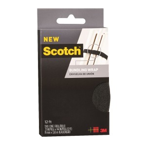 3M™ SCOTCH® 3740 黑色魔術捆綁帶 3/4" X 12'