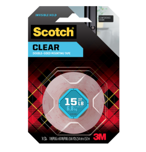 3M 強力透明雙面膠紙 Scotch 410S Clear Double Sided Mounting Tape 1"x60" 15LB