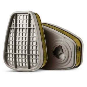 3M™ -  6007 水銀蒸氣 / 有機蒸氣 / 酸性氣體過濾罐 汞蒸氣 Mercury Vapor / Organic Vapor / Acid Gas Cartridge  (一對/包)