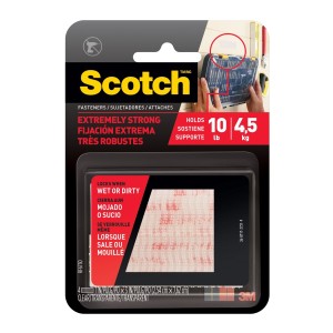 3M™ SCOTCH® 6730 超強力魔術貼(蘑菇搭扣設計)透明(戶外用) - 1" X 3'