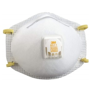 3M™ - 8511 N95 即棄口罩 (配備呼氣閥) (10隻/盒)
