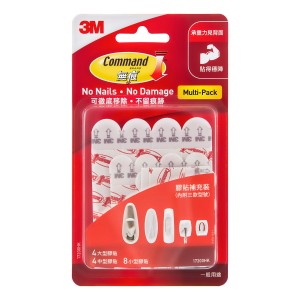 3M™ COMMAND™ 無痕™ 膠貼補充裝 - 混合尺寸 17200