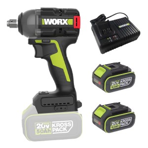Worx 威克士 - 20V 500扭力 無刷衝擊扳手 WU289.2 (雙5A電6A充套裝) [香港行貨] 