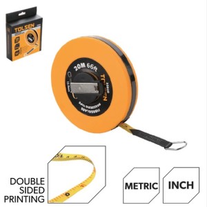 東森牌 - TOLSEN 玻璃纖維捲尺（公制和英制）#35020 /20米 (香港行貨)