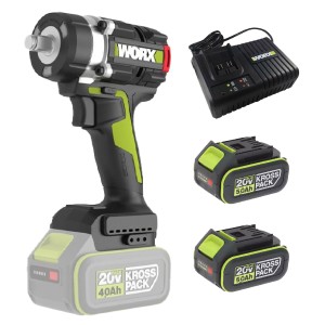 Worx 威克士 - 20V 700扭力 無刷衝擊扳手 WU270.3 (雙5A電6A充套裝) [香港行貨] 