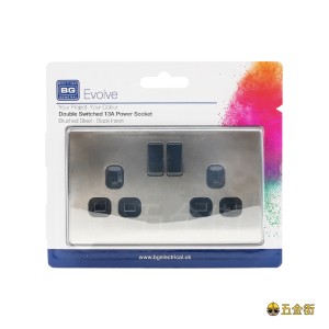 BG 13A雙位開關插座 PCDBS22B 電制插座 面板
