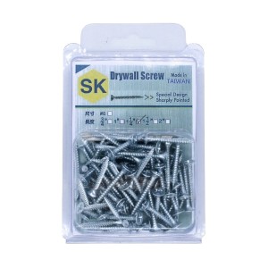 SK M6 x 1.25" 精工牌專業喇叭頭尖咀鏍絲 Drywall Screw (加送65mm銀色批咀)