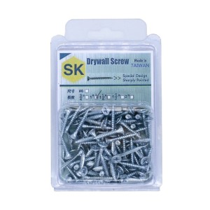 SK M6 x 1" 精工牌專業喇叭頭尖咀鏍絲 Drywall Screw (加送65mm銀色批咀)