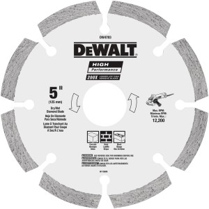 【非實價】DEWALT 得偉 5" HP 鑽石切割碟 DW4783-B1【歡迎查詢】