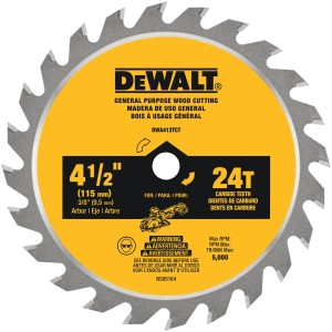 【非實價】DEWALT 得偉 DWA412TCT DCS571 噬木碟 24T 4-1/2"【歡迎查詢】