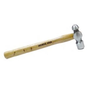 白木柄圓頭鎚