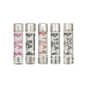 Fuse 保險絲 BS 瓦灰士 (5粒) 1A 3A 5A 13A 15A 20A