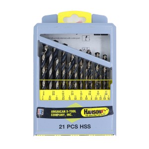 美國 C.H. HANSON M-2 黑金鋒鋼鑽咀135度套裝