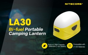 Nitecore LA30 雙電源便攜營地燈