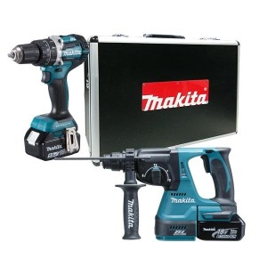 Makita 牧田 - 雙鑽套裝 - 18V 油壓鑽 DHR242 + 衝撃電鑽 DHP242 COMBO - DLX2204TX1