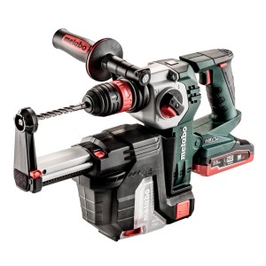 METABO 麥太保 24mm 無刷充電油壓鑽/鑿 連集塵裝置(淨機)KHA 18 LTX BL 24 Quick + ISA 18 LTX Bare