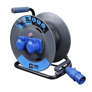 Masterplug - OL251622PEBL 25M 電纜拖轆捲盤(附 2P+E 插座和插頭 2x16A)