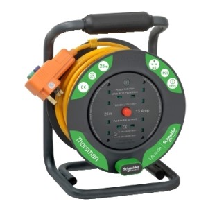 Schneider 施耐德 Thorsman 4位x13A  25米電線拖轆 IMT33146 BS-RCD