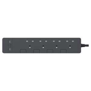 Schneider 施耐德 AvatarOn 4位 獨立開關安全插座 拖板 USB 30W PD3.0 Type C+C 3米線