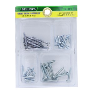 Sellery 雜錦螺絲 - 鐵板螺絲零件套裝 (鋼牙螺絲)