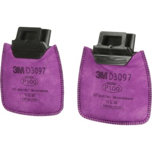 3M™ Secure Click™ D3097 P100 顆粒物過濾棉 (可減低小量有機氣體)