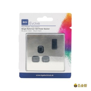 BG 13A兩位連保護門單位開關插座 PCDBS21B 電制插座 面板