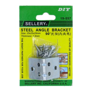 Sellery 四個裝90度托架(內角碼) Steel Angle Bracket