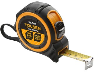 東森牌 - TOLSEN 36005# 磁頭包膠尼龍拉尺 拉尺 8M x 25mm (香港行貨)
