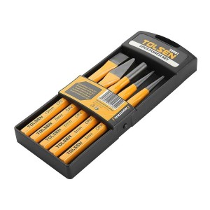東森牌 - TOLSEN 25091# 5枝裝 套裝尖平鑿 (香港行貨)