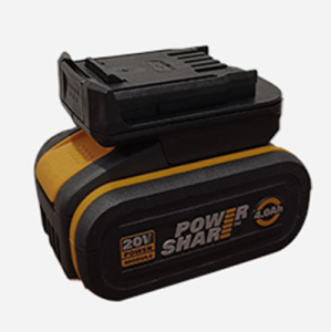 WORX 威克士 - 20V鋰電池轉插器 WA4601 (橙電用綠機)