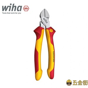 德國 WIHA 6-1/2" 電工絕緣斜口鉗-43335