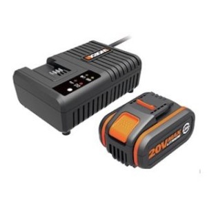WORX 威克士 - 20V 4.0Ah 橙色鋰電池 / 6.0A充電器套裝 WA3609