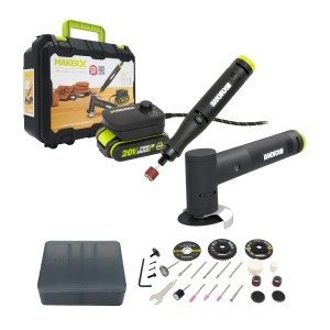 WORX 威克士 - WU951 50mm 角磨機 + 電磨筆 孖寶 WU951 Maker X 系列 造物者系列 (取代 WX990 )