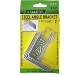 Sellery 四個裝90度托架 Steel Angle Bracket