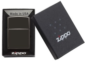 Zippo 黑炫冰High Polish Black打火機