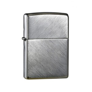 ZIPPO 經典人字紋拉絲鍍鉻 打火機