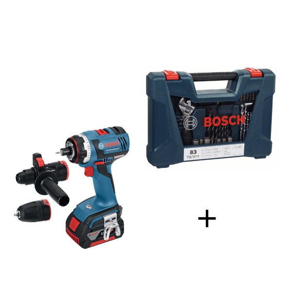 BOSCH 博世GSR 18V-EC FC2 (18V鋰電) (1×4.0Ah) 三合一油壓鑽