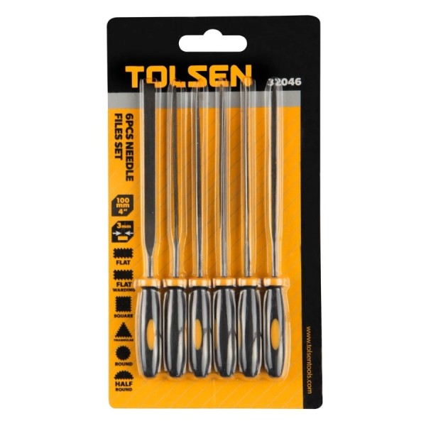 東森牌- TOLSEN 32046# 6枝套裝錶銼(香港行貨) | 五金街- 工程裝修